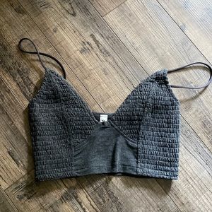 Smocked bralette top size S NWOT